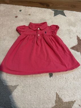 Ralph Lauren Pink Polo Dress with Embroidered Pony